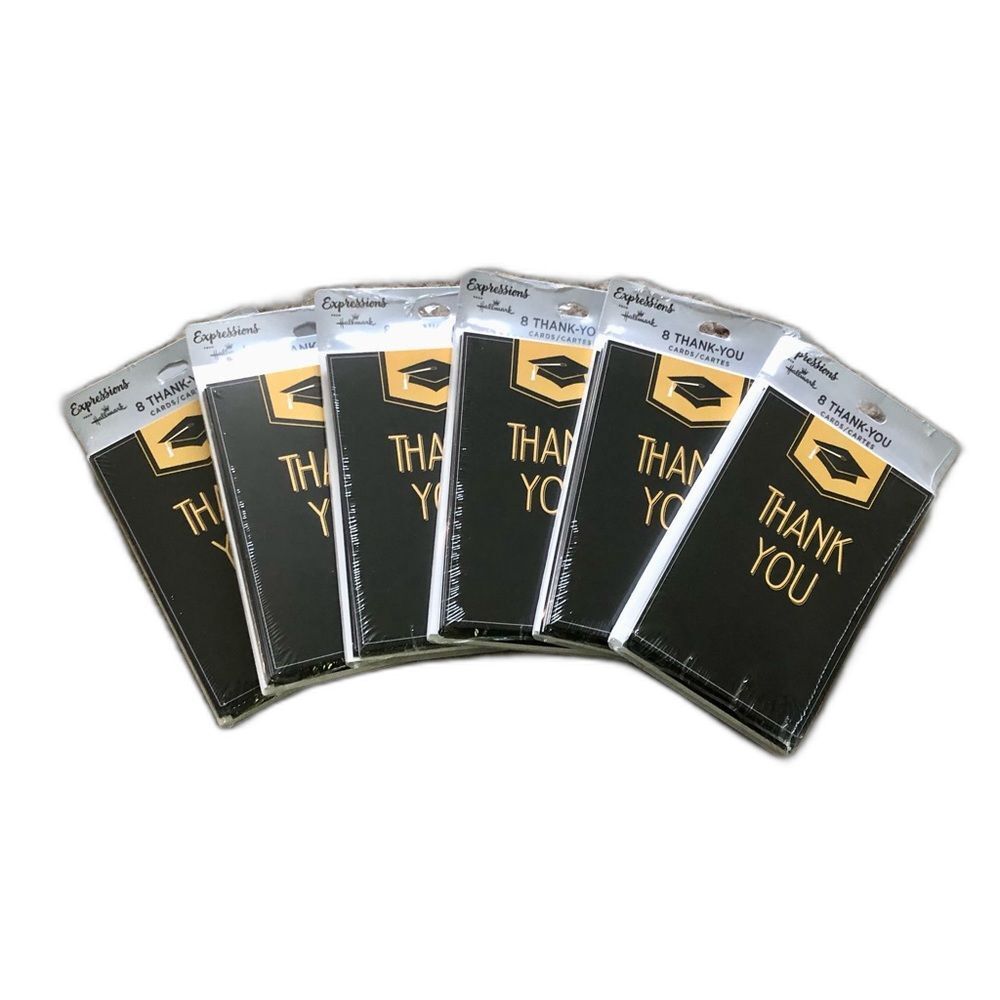 Hallmark Expressions Graduation Thank You Cards Lot of 6 NWT